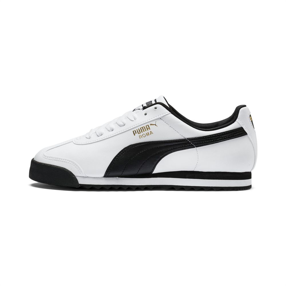 Puma Roma Basic Férfi Sportcipő - Fehér/Fekete ( Hungary - BMWUP7354 )